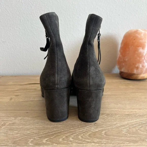 Like new! Michael Kors Gray Suede Dawson Ankle Booties - Picture 7 of 9